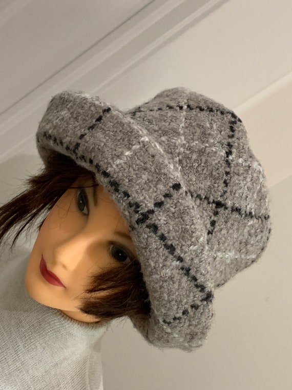 90s Ireland Classic Plaid HAT 70% Wool John Branigan Made in  display picture 2