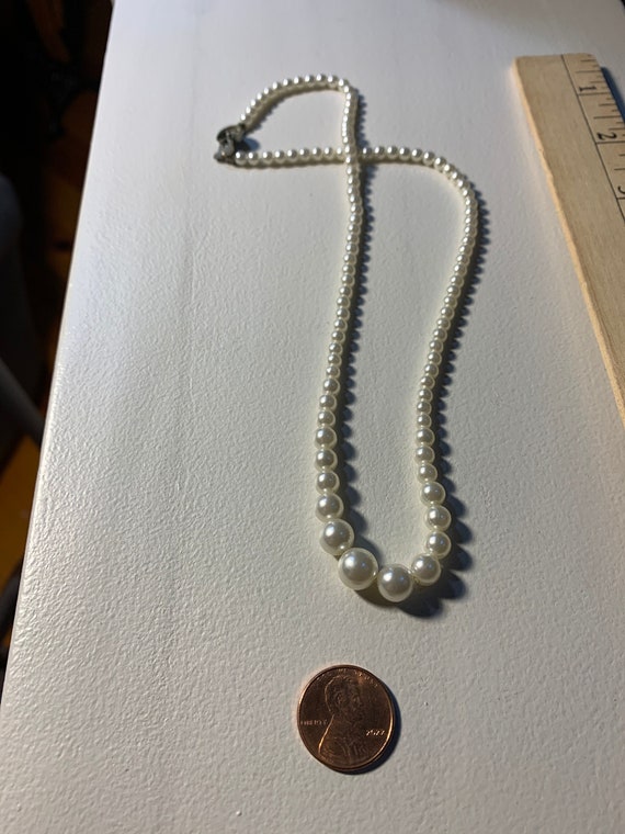 Very Old Pearl Necklace Antique Round Silver Clasp