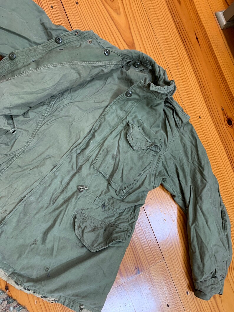 60s Green U.S. Army Issue Field Jacket M51 Vietnam Era M1951 Etsy