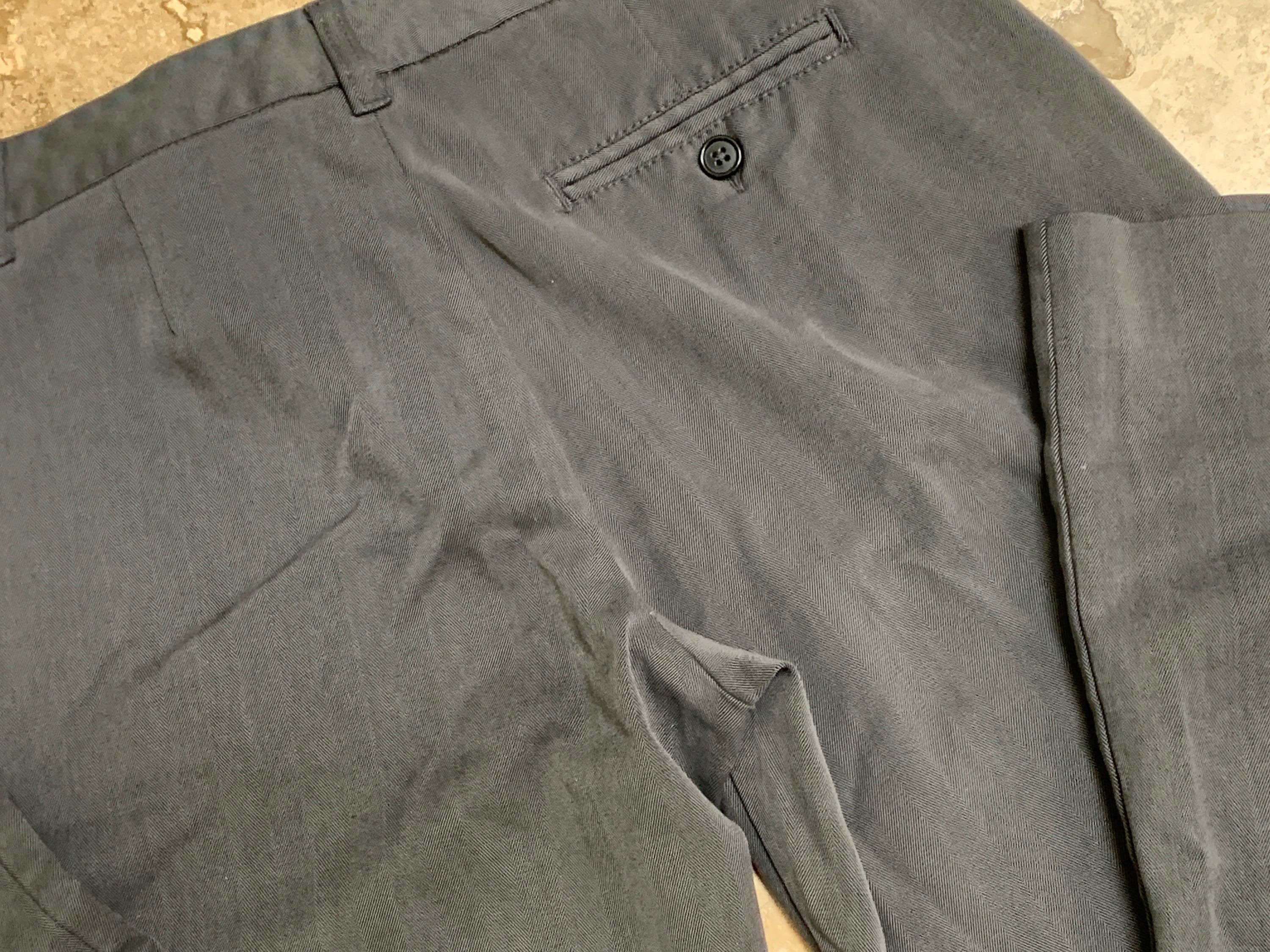 90S Old Navy Pants Trousers Charcoal Gray Style Polyester Rayon