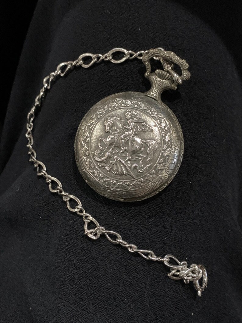 70s Swiss Made CARAVELLE POCKET WATCH Works Mechanical Wind Up Etsy