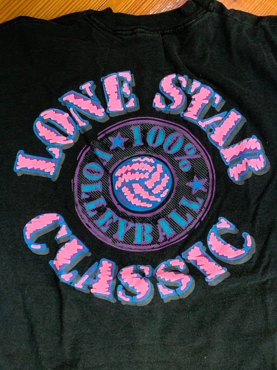 RARE 90s Volleyball Baden Mizuno Lone Star Classic XL 100 cotton
