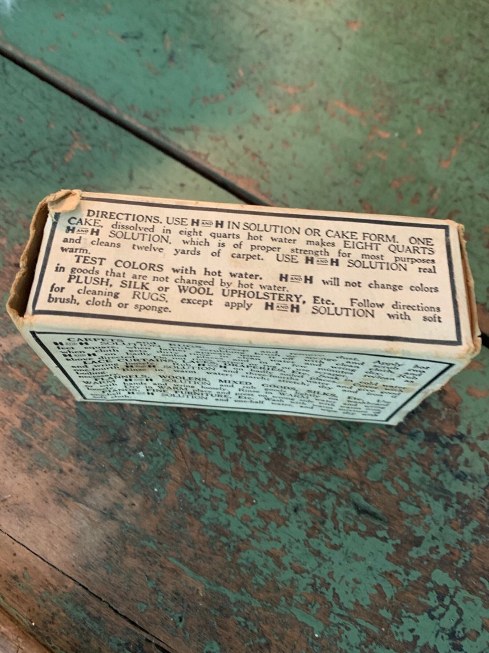 RARE 1800s SOAP in BOX H H Cleaner Co Bar Hyde Carpet Cleaner Etsy