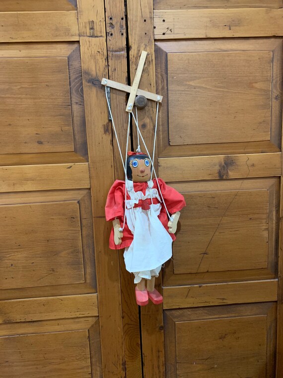 Marioneta Pirata De Madera Y Tela Con Cuerdas – Títere Articulado Para Niños Y Adultos, Ideal Para Teatro Y Decoración