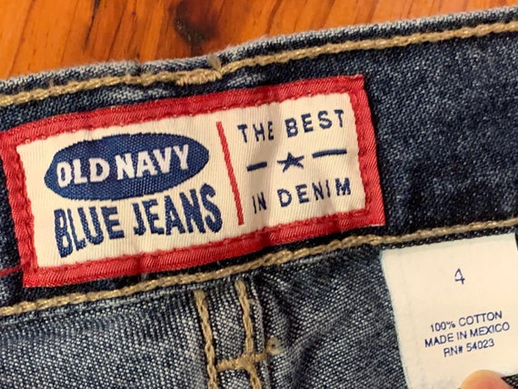 90s Old Navy Blue Jeans High Waisted Worn Once De… - image 2