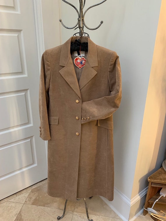 petite suede coat