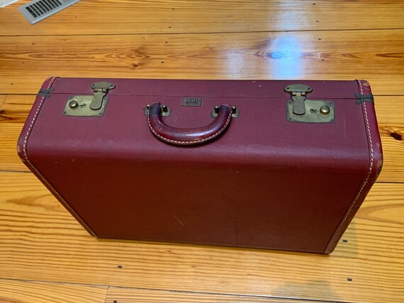 40s Luggage Leather Suitcase Platt 