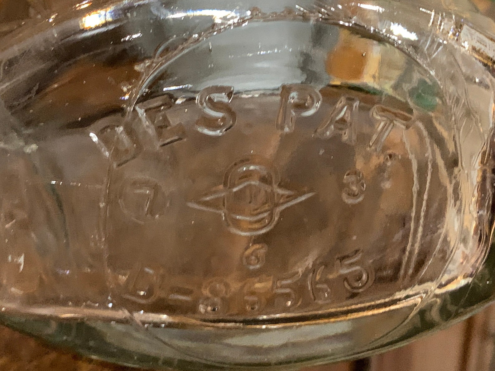 Rare oval Glass Jar Bottom Reads D86565 DES PAT 7 Etsy