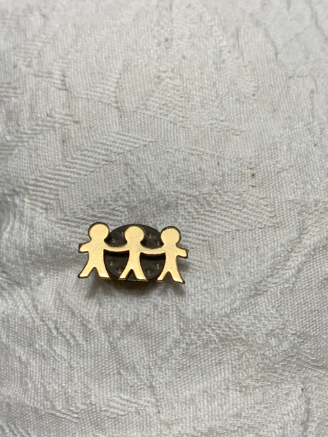 Unity Ribbon Pin Vintage United Way Children Unity Jewelry Gold Tone Lapel Hat Tie Pin ...