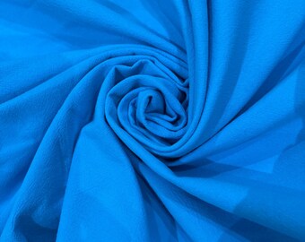 Vintage Beautiful BLUE Cotton 54”w solid Fabric 5 3/4 yds Great for most any use Crafts Sewing Clothing Kid Clothes (Nearly 3 lbs)