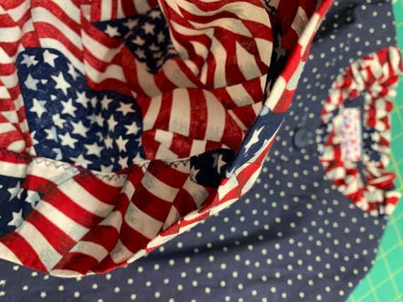 Old Robe Flag 70s Patriotic ROBE GIFT Flag handcrafted Butterick 31… - Gem