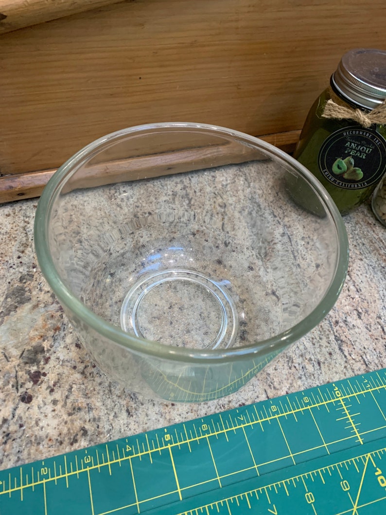 Vintage CLEAR GLASS MIXER Bowl 8 6 1/2w x 5h Replacement Etsy