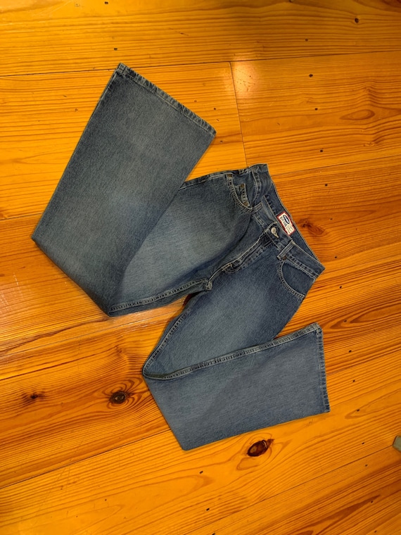 90s Old Navy Blue Jeans High Waisted Worn Once De… - image 7