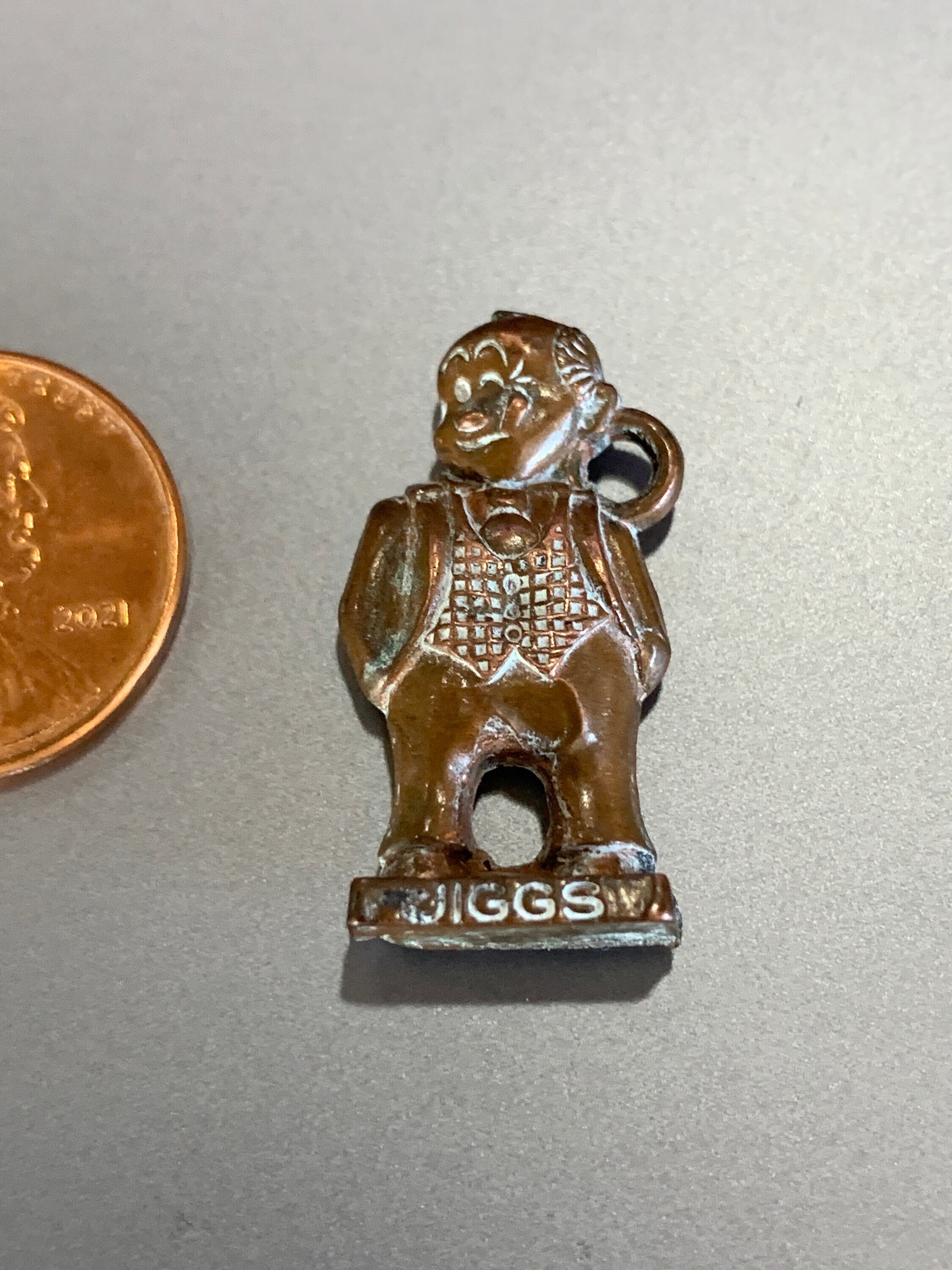 RARE JIGGS CHARM Figure ©K.F.S. Premium Metal Figure Gumball