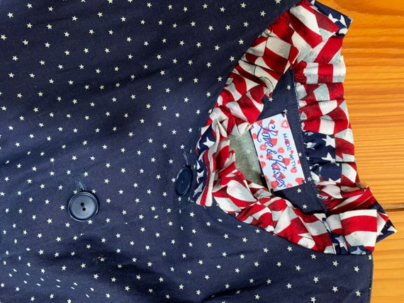 Old Robe Flag 70s Patriotic ROBE GIFT Flag handcrafted Butterick 31… - Gem