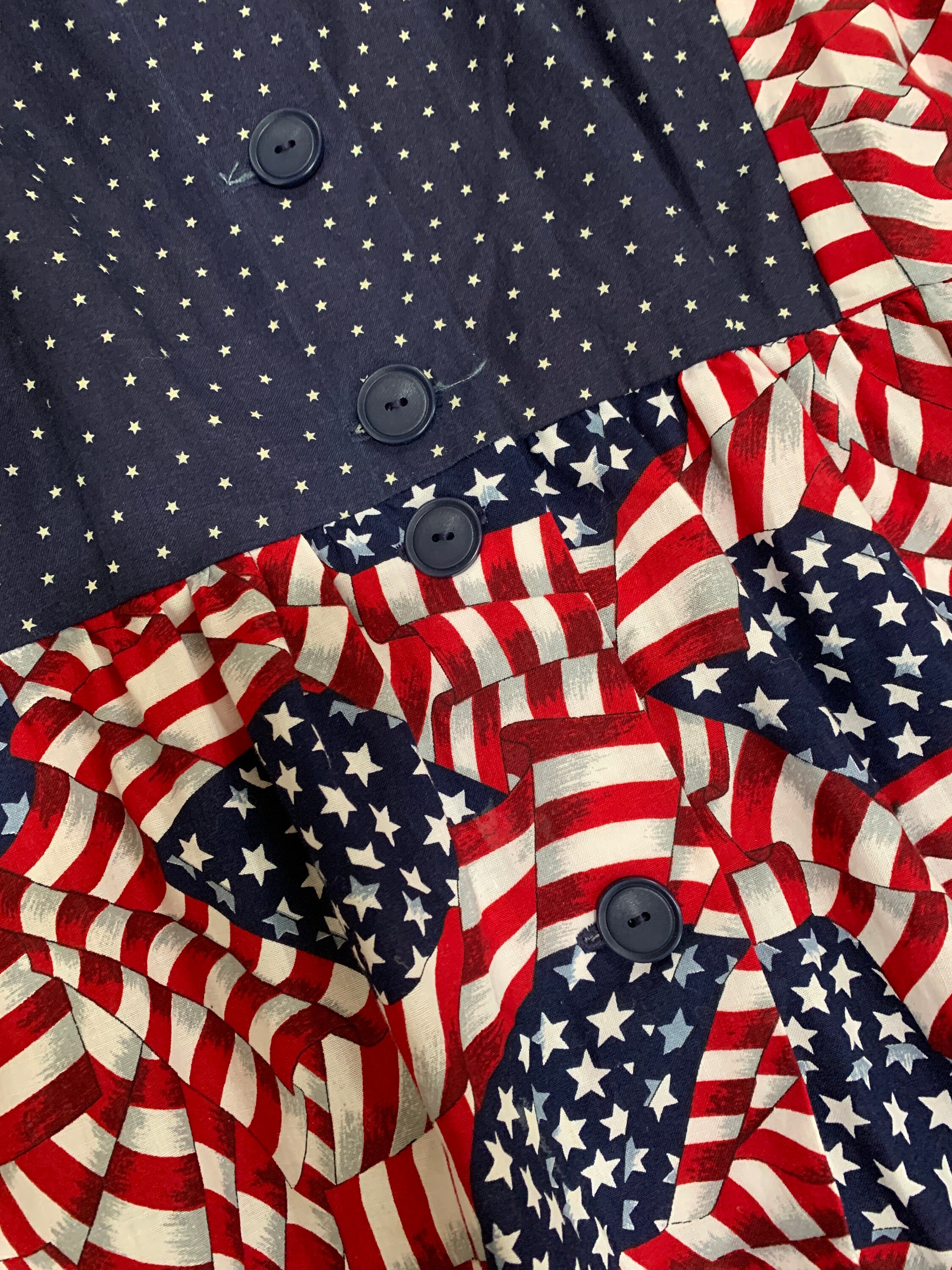 Old Robe Flag 70s Patriotic ROBE GIFT Flag Handcrafted Butterick 3160 / 5744 - Etsy