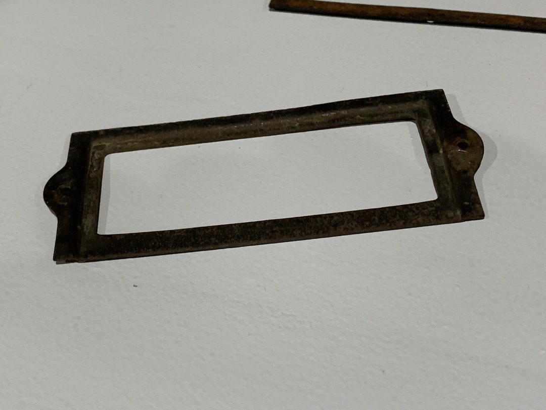 Vintage Metal File Drawer Label Holders CHOOSE ONE HOLDER From 3
