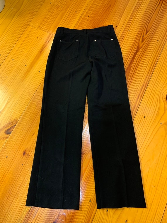 90s Dress Mishca Slacks Jeans Look Black Pants Wi… - image 7