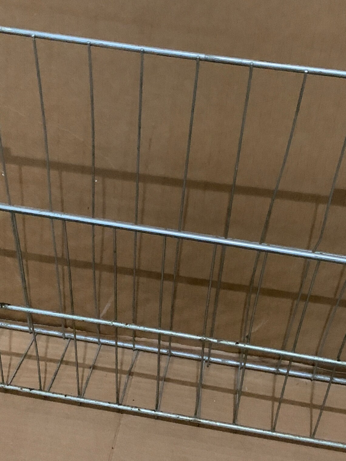 Metal Wire Rack Wall Hangs Industrial Vintage Approx 37w Etsy