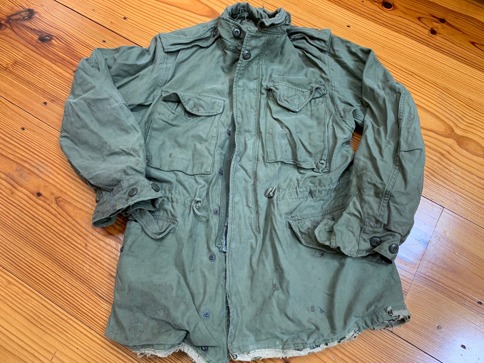 60s Green U.S. Army Issue Field Jacket M51 Vietnam Era M1951 Etsy