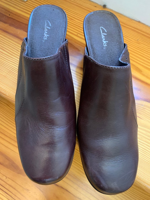 Clark’s Shoes Leather upper Brown Size 8.5 NICE V… - image 7