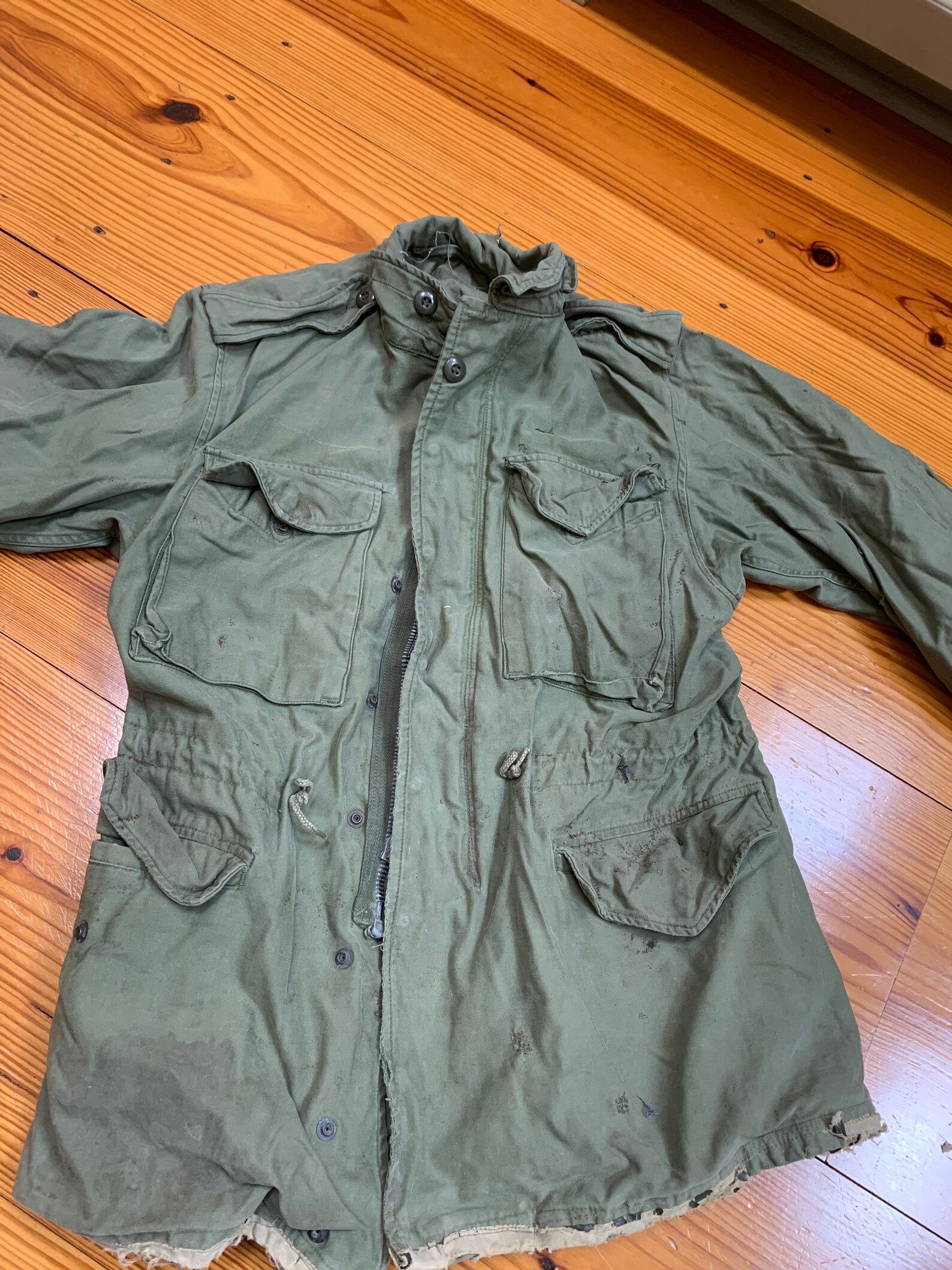 60s Green U.S. Army Issue Field Jacket M51 Vietnam Era M1951 Etsy