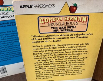 RARE 70s-80s Gordon Korman Bruno & Boots Apple Paperback