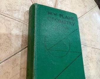 1943 revised edition of New Plane Geometry Hardcover by Virgil S. Mallory