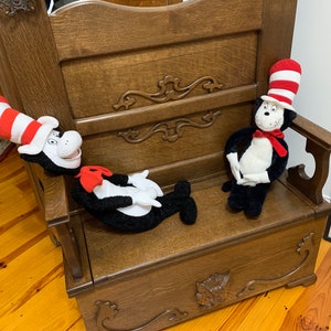 Cat in the Hat Stuffed Dr. Seuss Figure Official 2 Sizes 36" or 30" Plushies Choose 1 Vintage BOOK CHARACTER Toy March Week See Variations