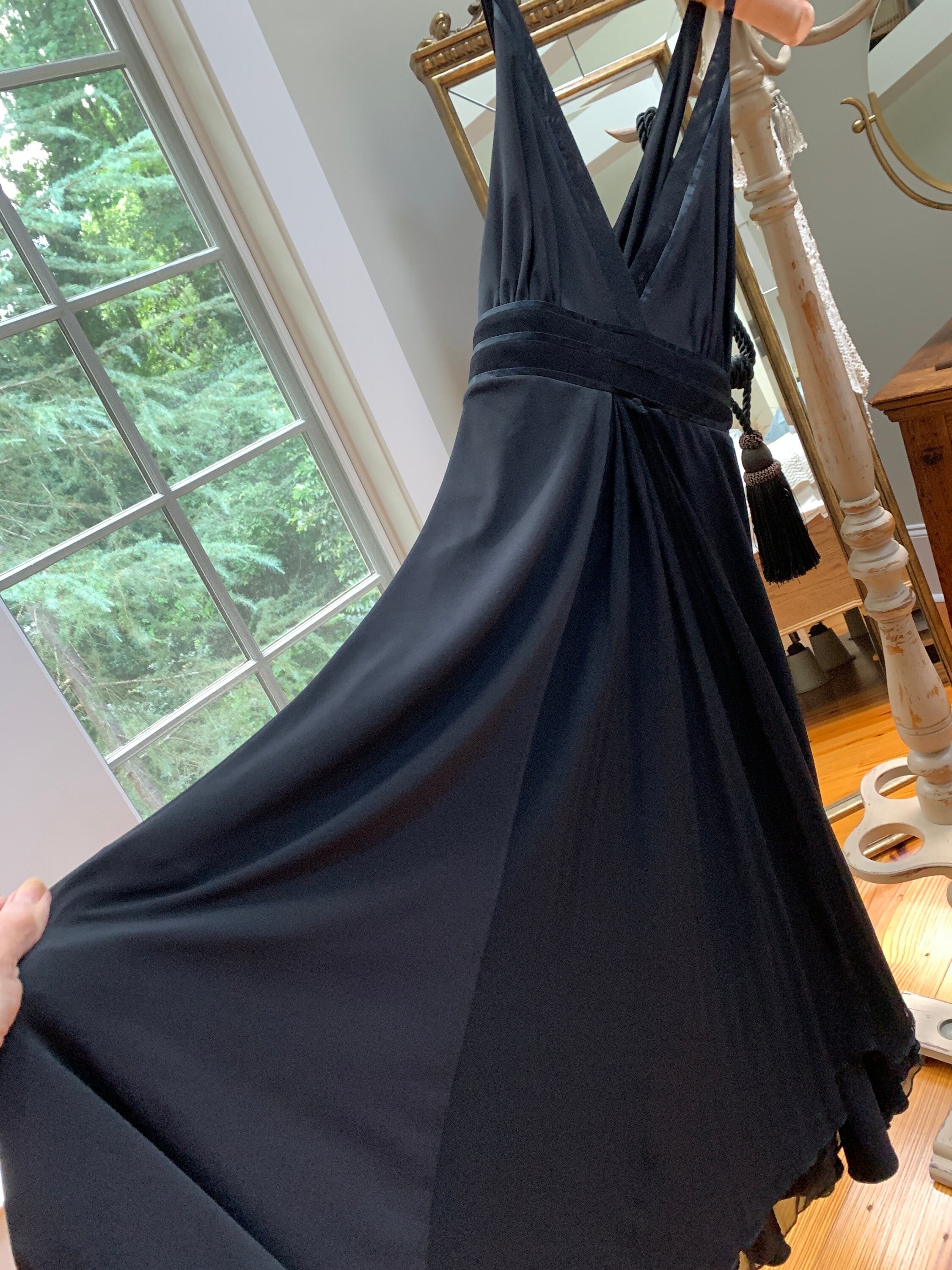90s BLACK EVENING DRESS Sleeveless Elegant Calvin Klein Swinging Like New  V-neck Bust-defining Waist Size 4 Side Zipper Elegant Event Dress - Etsy