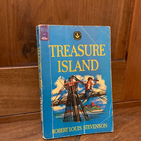 Rare 1963 TREASURE ISLAND 1st Dell Ed Laurel Leaf Library Robert Louis Stevenson Pirates Kids Classics Book Children's Paperback