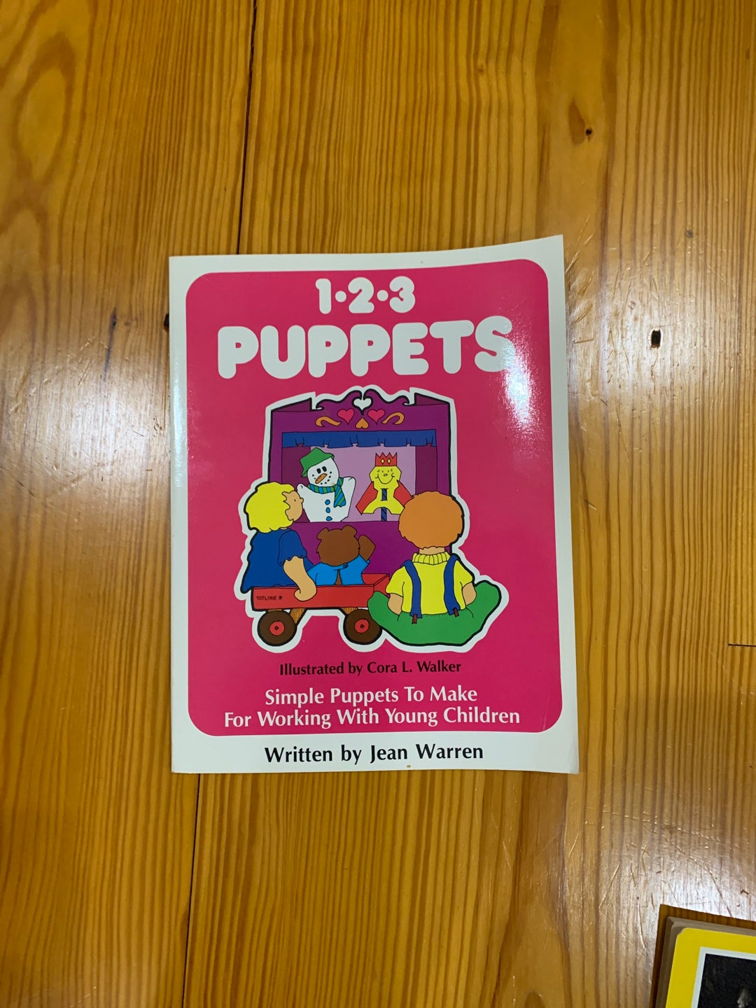 1989 Totline 123 Puppets Book Simple Puppets Each W Song/poem to Make