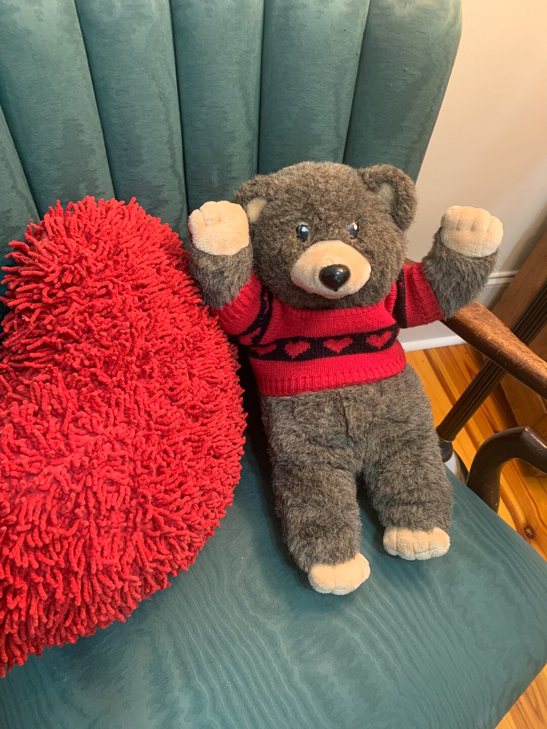 1986 Bingo Bear Hasbro Puppet Hand Teddy Bear Plushies Stuffed Etsy