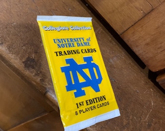 1990 Collegiate Collection Sealed Pack Trading Cards 1st Ed 8 Player Cards Sports Collectors Vintage