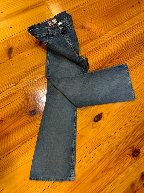 90s Old Navy Blue Jeans High Waisted Worn Once De… - image 9
