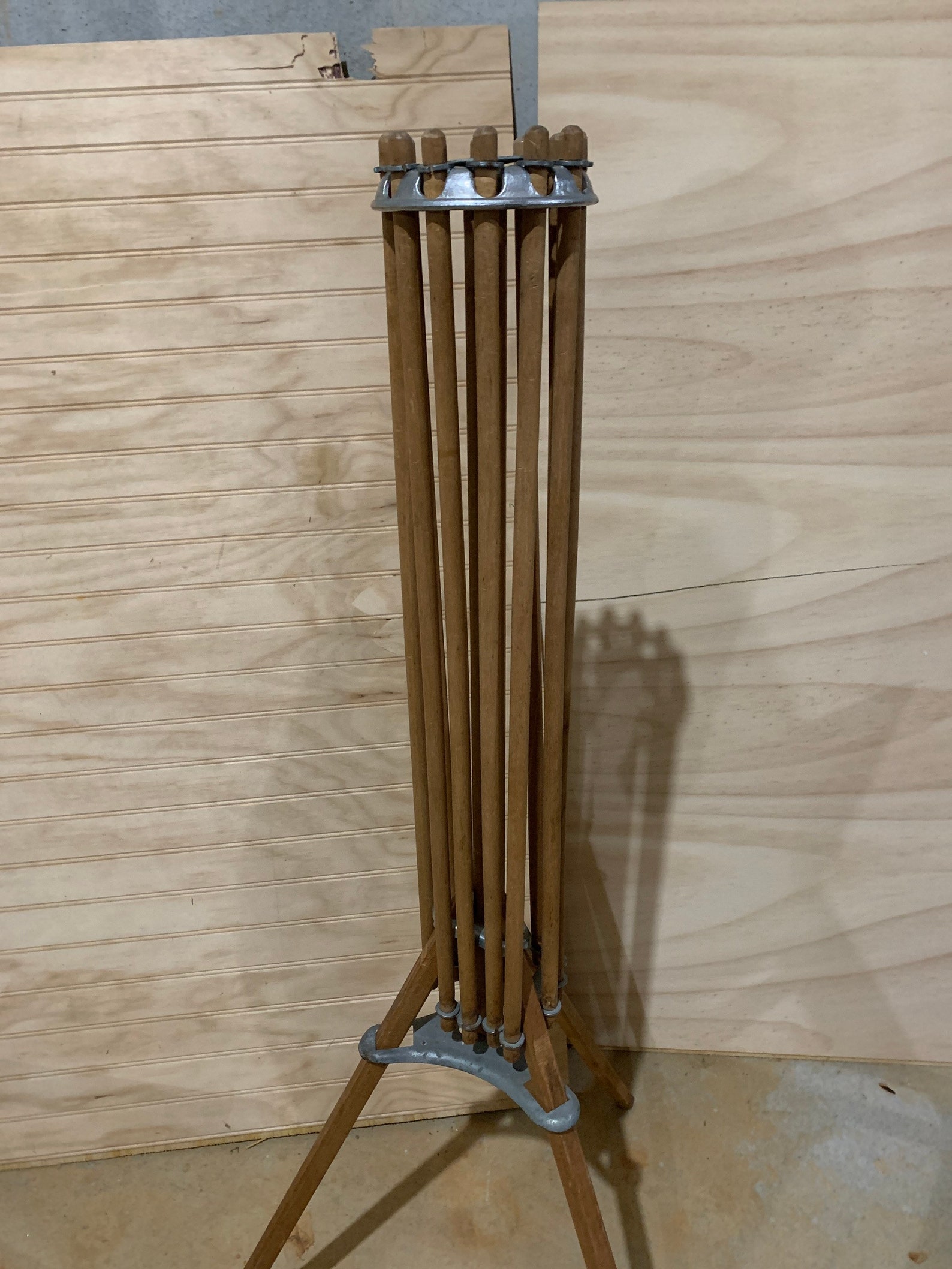 RARE Antique Clothes Dryer Drying Rack Wooden Metal Laundry Energy ...