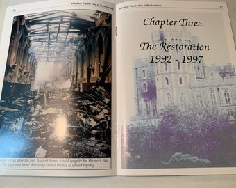 RARE 1998 WINDSOR CASTLE Fire and Restoration by Alexandra Brown Designed by Charles Chapman 32 pg Cobblestone Communications