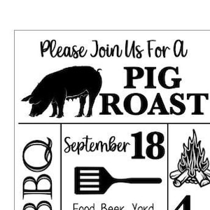 Pig Roast Invitation