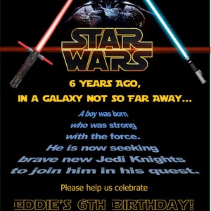 Star Wars invite