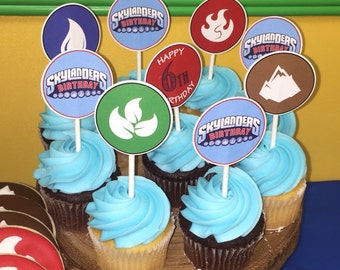 skylanders cupcake etsy