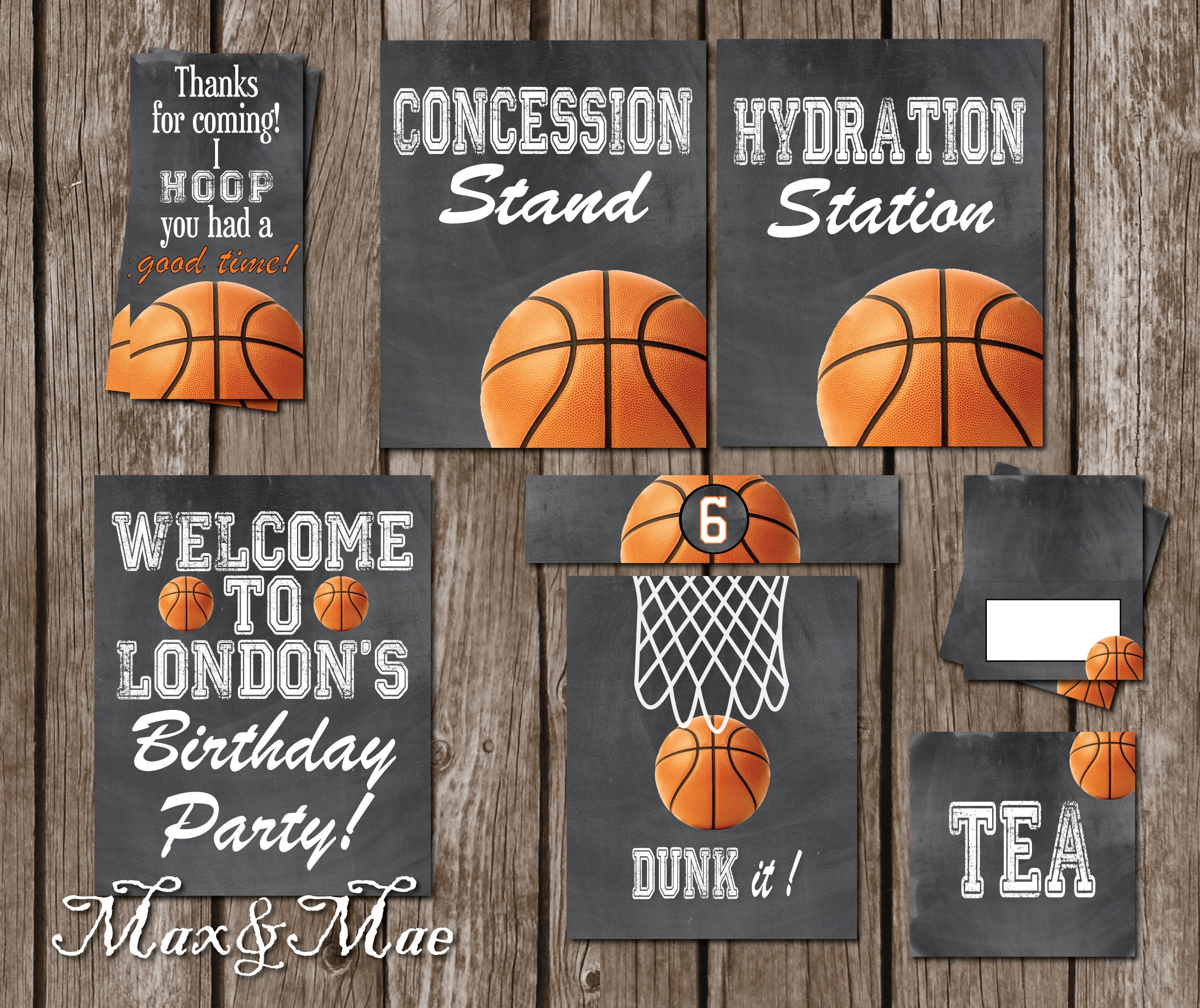Hydration Station Sign Beverage Signs Basketball Theme - Etsy