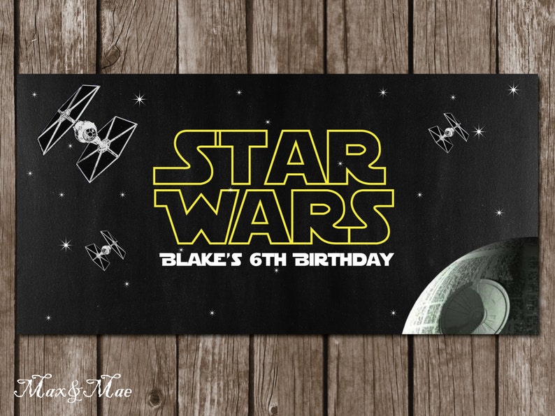 Star Wars Banner Star Wars Birthday Star Wars Decorations - Etsy