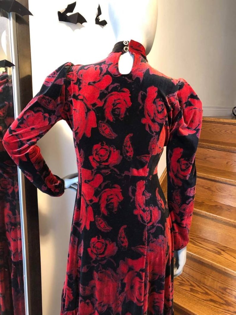 Gothic Romantic Maxi Velvet dress size L
