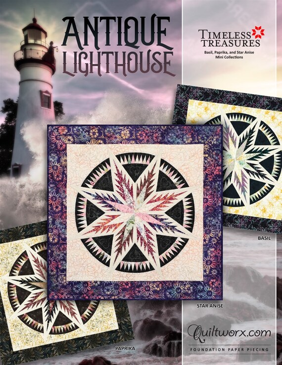 Antique Lighthouse Quilt Kit or pattern by Quiltworx / Judy Etsy