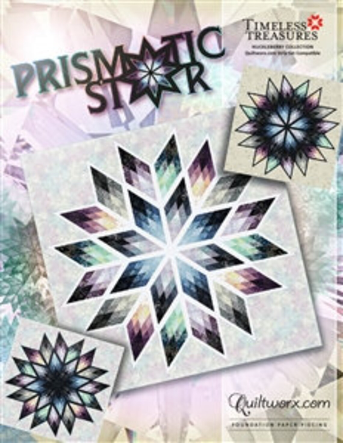 Prismatic Star Quilt Kit or Pattern 68x68 by Quiltworx Etsy