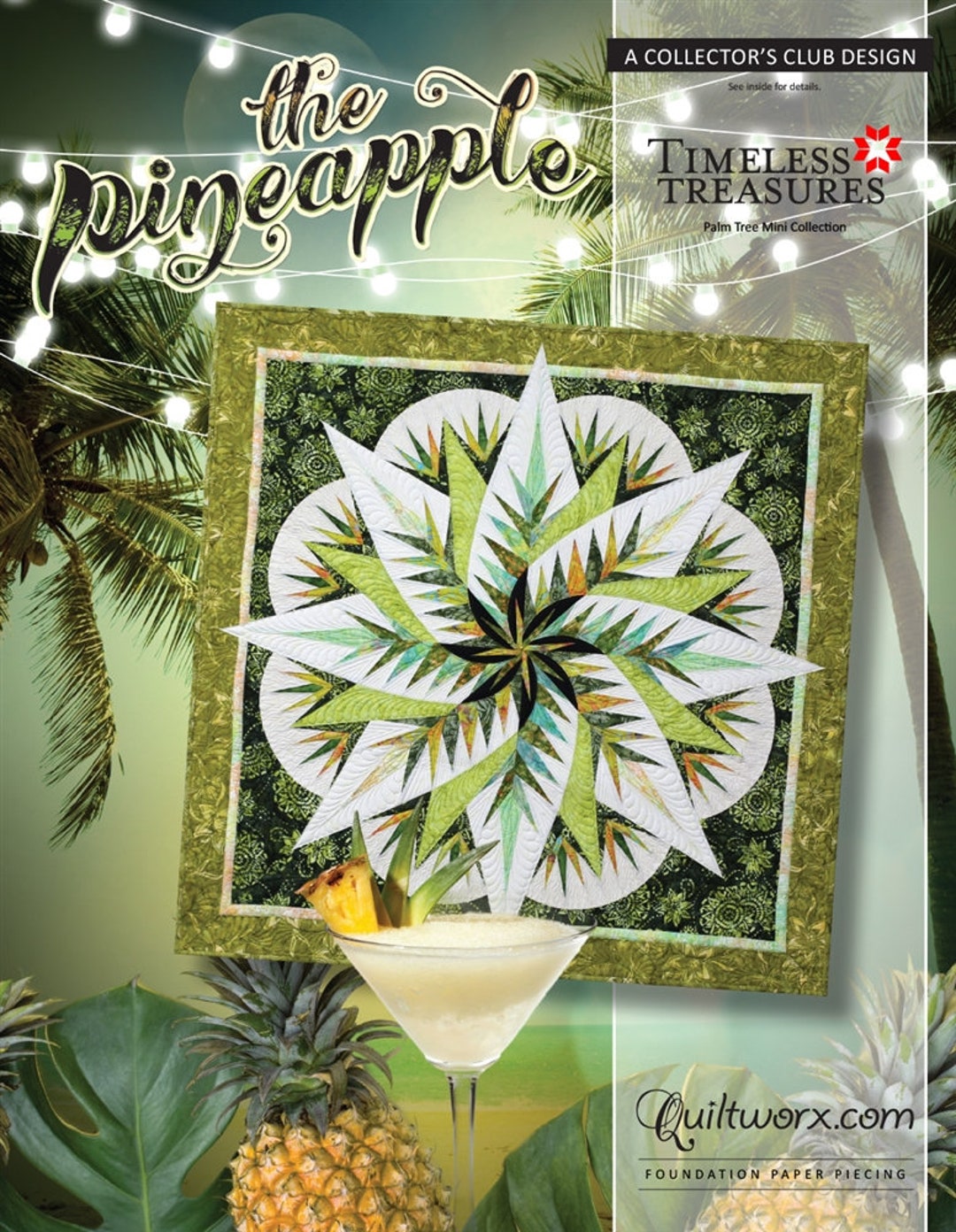 pineapple paper piecing pattern