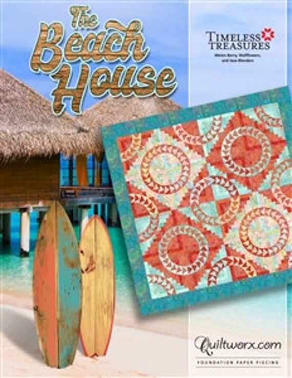 The Beach House Quilt Kit for Pattern by Quiltworx / Judy Etsy