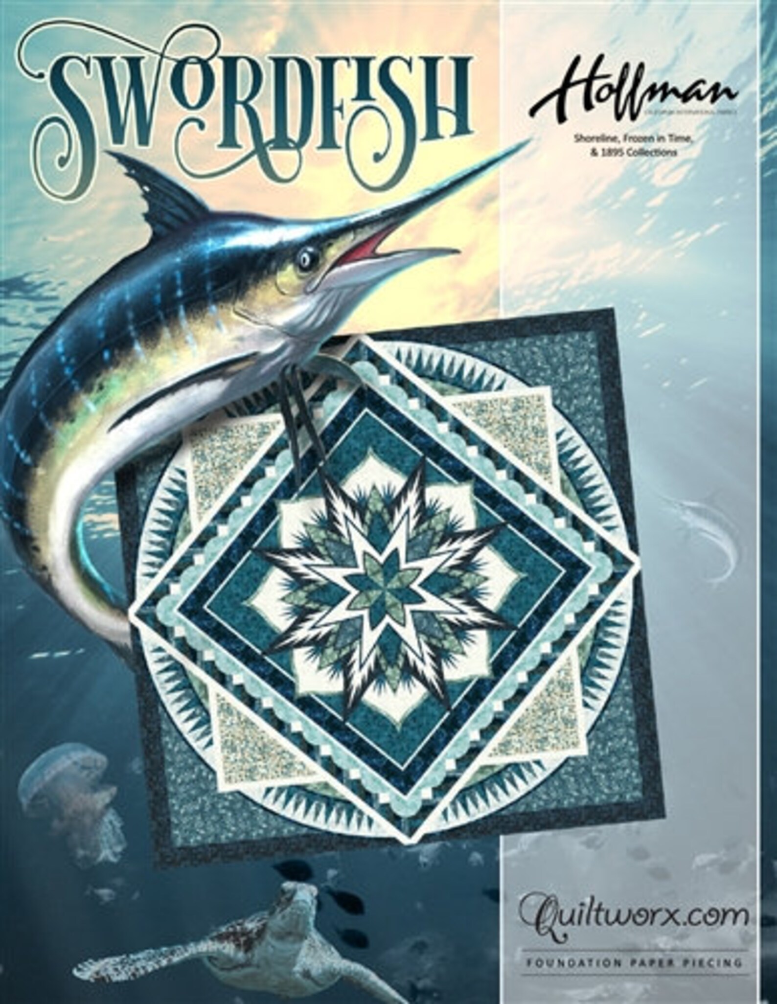 Quilt Kit for Swordfish 99x99 by Judy Niemeyer / Quiltworx cover