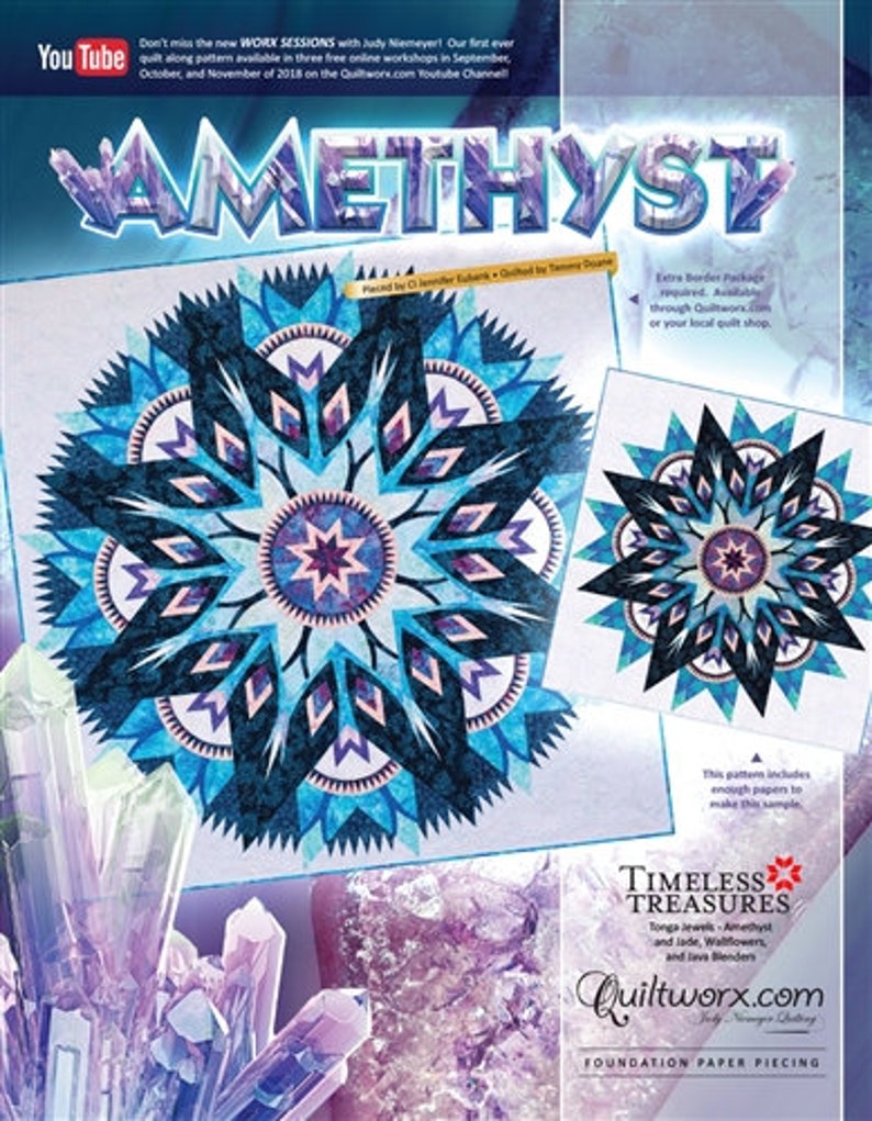Quilt Kit for Amethyst by Quiltworx