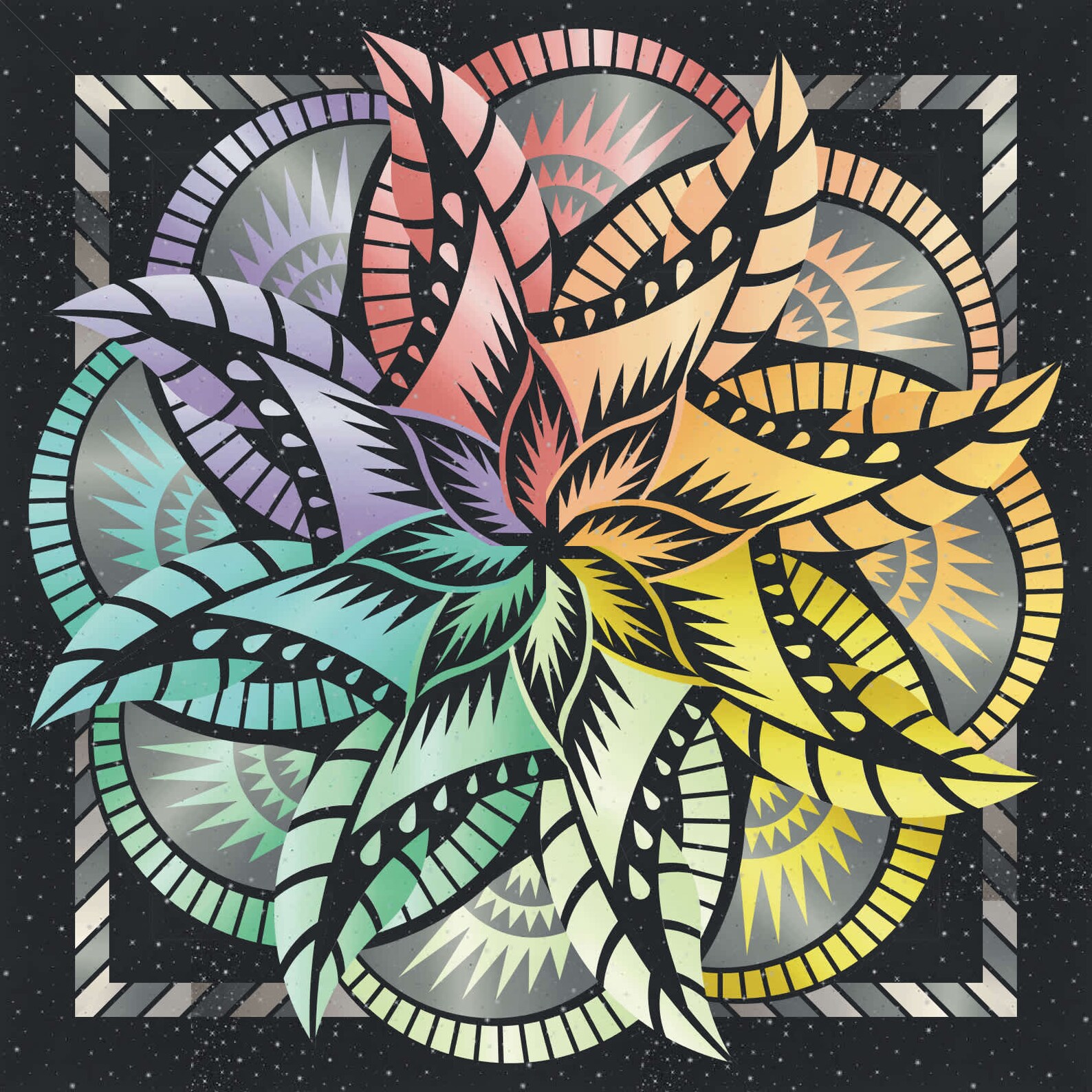 Coral Reef Technique of the Month Quilt Kit Wall 80x80 by Etsy